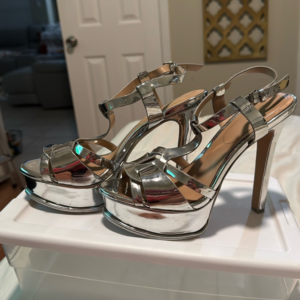 Silver heels